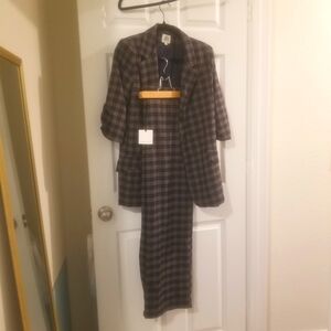 dRA Plaid Pantsuit Size L